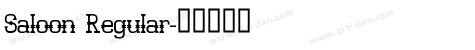 Saloon Regular字体转换